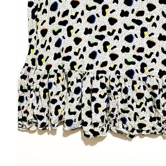 ASOS printed short sleeve blouse with peplum hem,0 - Picture 5 of 8